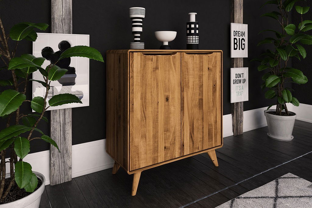 Popular SIDEBOARD WILDEICHE MASSIVHOLZ Kommode Schrank