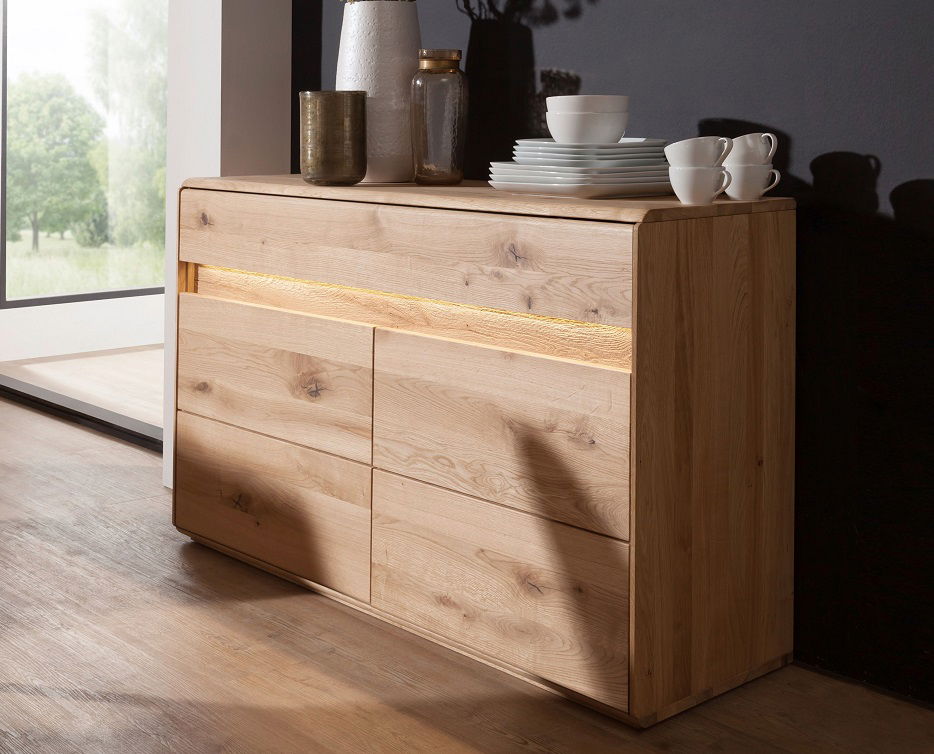 Sideboard Tamia/Tabea shops Wildeiche teilmassiv geölt WT-2336